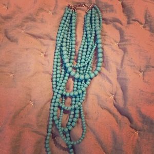 Turquoise bead necklace